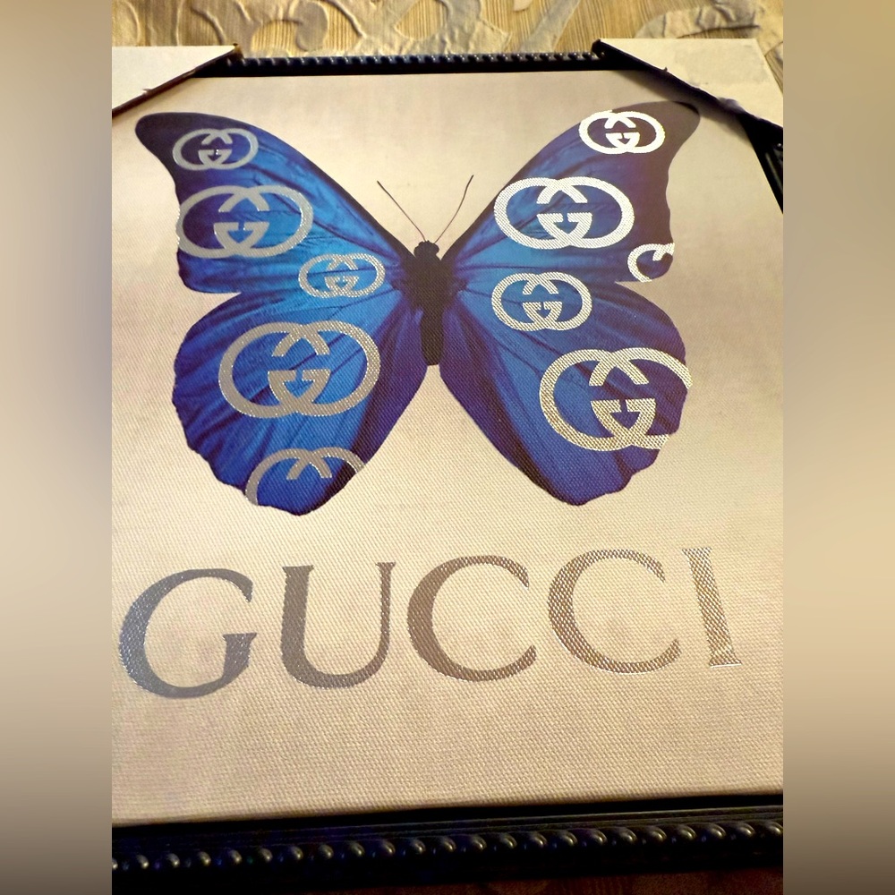 Gucci Monogrammed Butterfly Wall Art - Picture 2 of 5